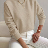 White High-Neck Jumper