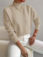 White High-Neck Jumper