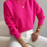 White High-Neck Jumper