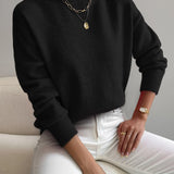 White High-Neck Jumper