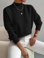 White High-Neck Jumper