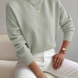 White High-Neck Jumper