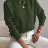 White High-Neck Jumper