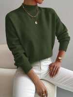White High-Neck Jumper