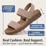 Mirelle | Stretch-Strap Walking Sandals