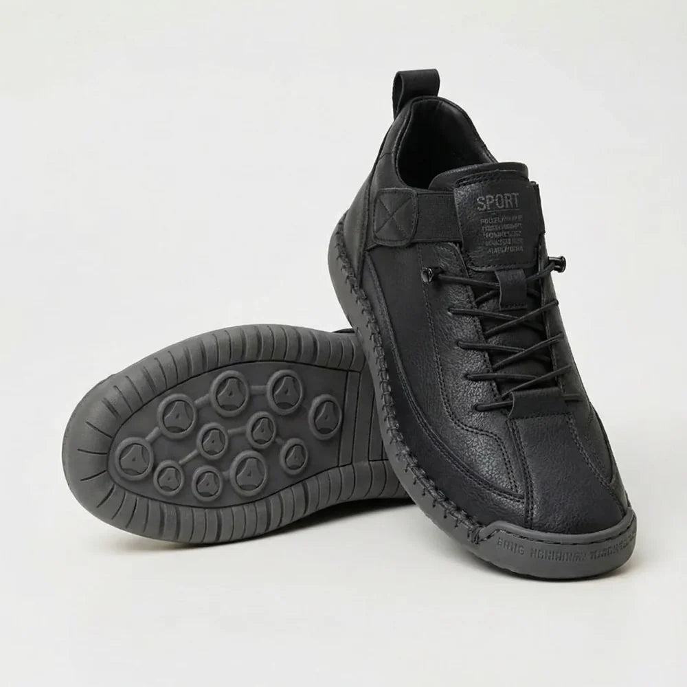 Clover Comfortable Orthopedic Sneakers Black, photo studio