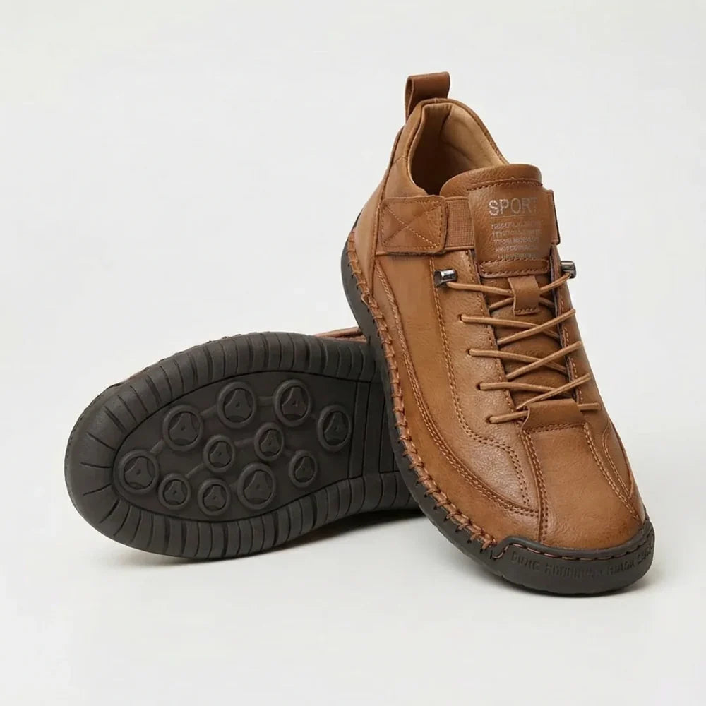 Clover Comfortable Orthopedic Sneakers Brown, photo studio