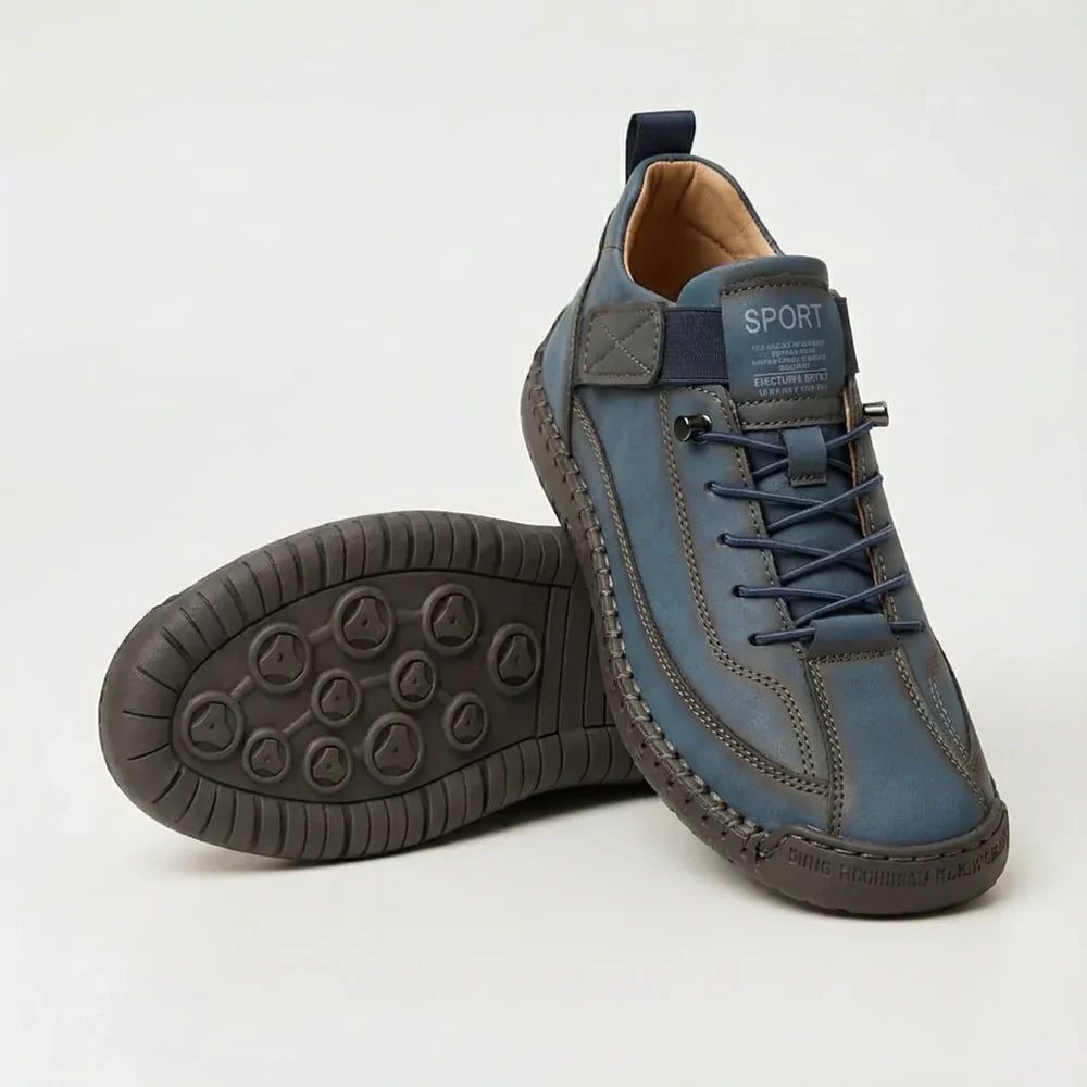 Clover Comfortable Orthopedic Sneakers Dark Blue, photo studio