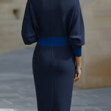 Marian | Cowl-Neck Cocktail Dress
