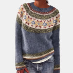 Olive Diamond Nordic Jumper