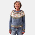 Olive Diamond Nordic Jumper