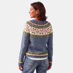 Olive Diamond Nordic Jumper