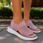 Soleva | Knit Platform Comfort Sandals