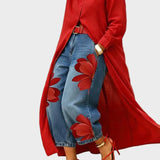 Daniella | Linen Dress and Floral Denim Set