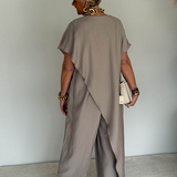 Greer | Draped Asymmetric Dress