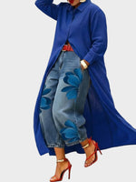 Daniella | Linen Dress and Floral Denim Set