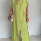 Greer | Draped Asymmetric Dress