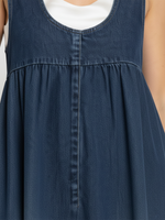 Vintage Strappy Denim Maxi Dress