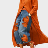 Daniella | Linen Dress and Floral Denim Set