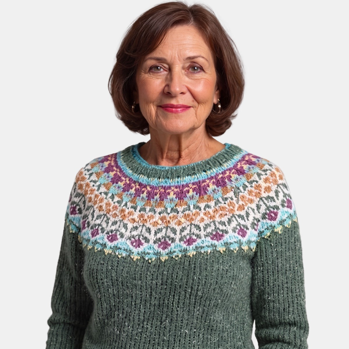 Pastel Green Nordic Jumper