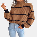 Pine Green Striped Jumper