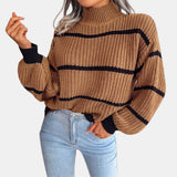 Pine Green Striped Jumper