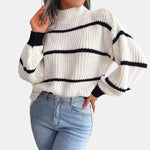 Pine Green Striped Jumper
