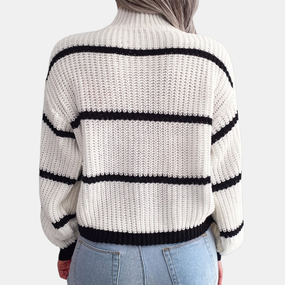Pine Green Striped Jumper