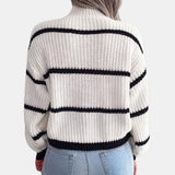 Pine Green Striped Jumper