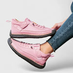 Robin | Orthopaedic Stitched Sneakers with a Strap and Laces
