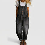 Primrose | Women's Vintage Soft Cotton Denim-Look Overalls