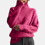 Quilted High-Neck Jumper