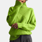 Quilted High-Neck Jumper