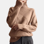 Quilted High-Neck Jumper