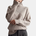 Quilted High-Neck Jumper