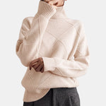 Quilted High-Neck Jumper