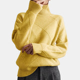 Quilted High-Neck Jumper