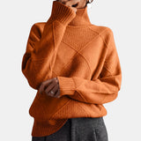 Quilted High-Neck Jumper