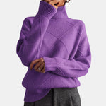 Quilted High-Neck Jumper