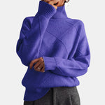 Quilted High-Neck Jumper