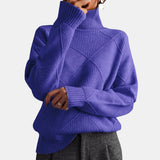Quilted High-Neck Jumper