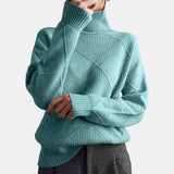 Quilted High-Neck Jumper