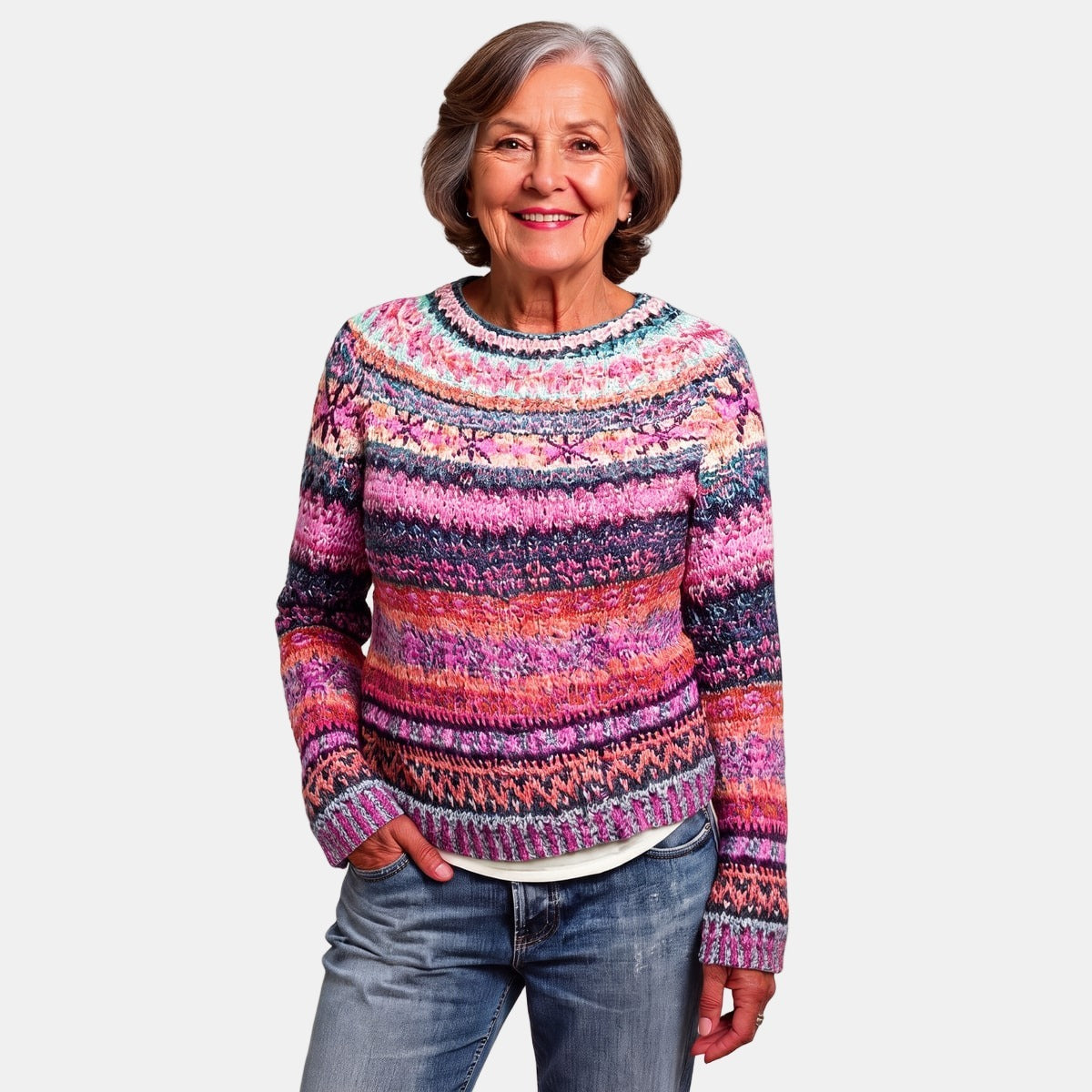 Raspberry Nordic Jumper