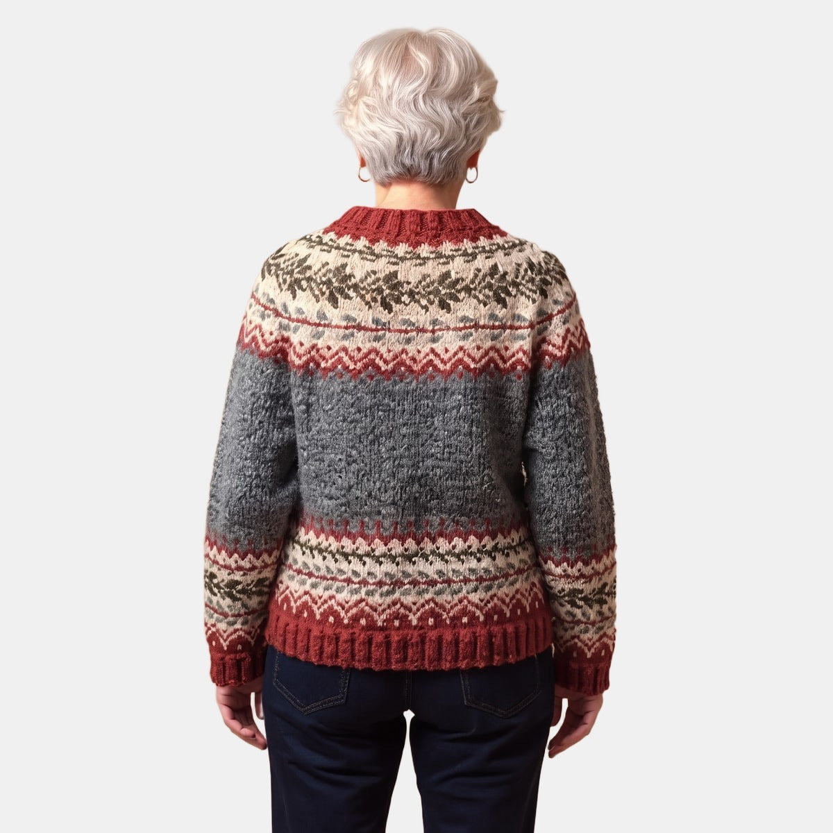 Red Earth Nordic Cardigan