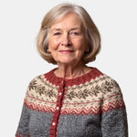 Red Earth Nordic Cardigan