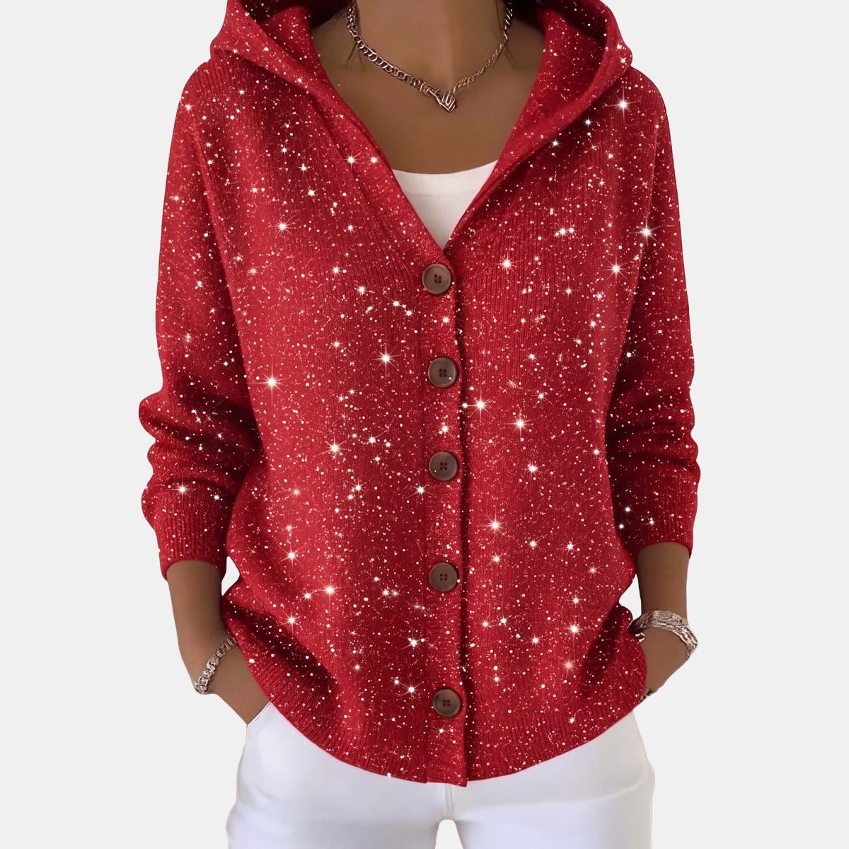 Red Polka Dot Cardigan