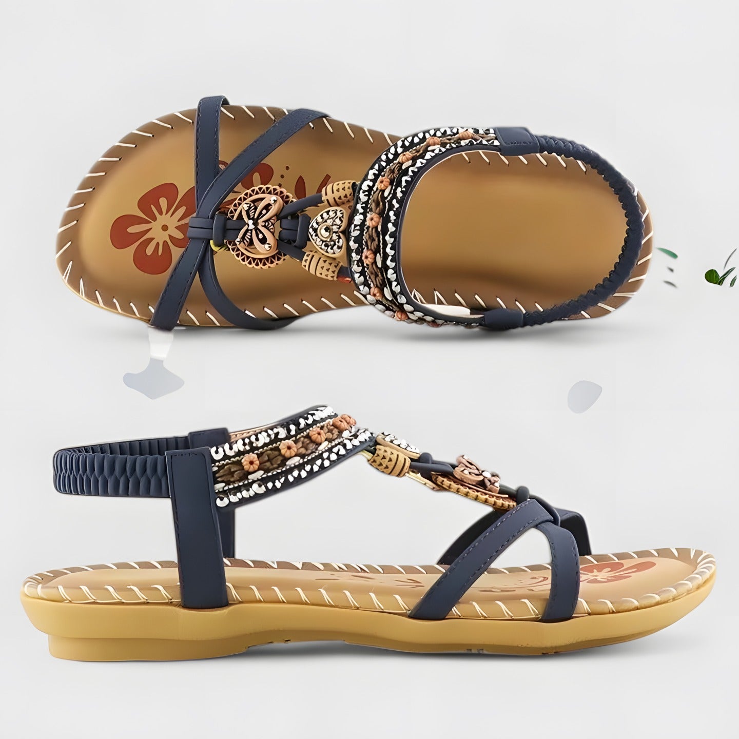 Jayla | Women's Comfortable Orthopaedic Sandals Blue, photo studio