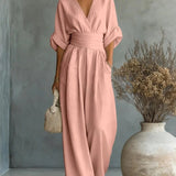 Nancy | Flowy Belted-Waist Maxi Dress