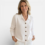 Rosanna | Knit Polo-Collar Button Blouse