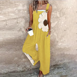 Salome | Women's Sleek Boho Contrast Floral Overalls